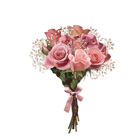 Blush pink rose bouquet