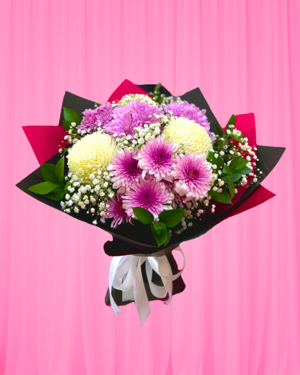 Purple & Snow Bouquet