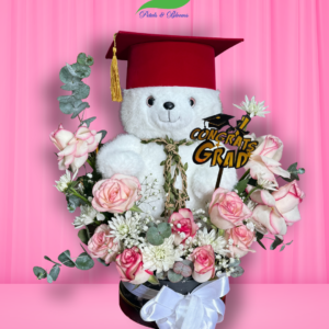 Graduation Bear Bloom Box